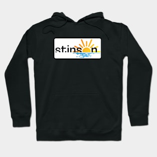 Stinson Beach white rectangle Hoodie